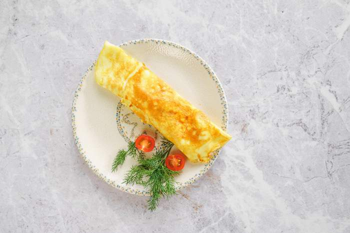 Омлет с ветчиной