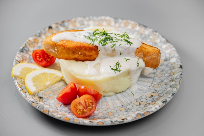 Лосось с гарниром