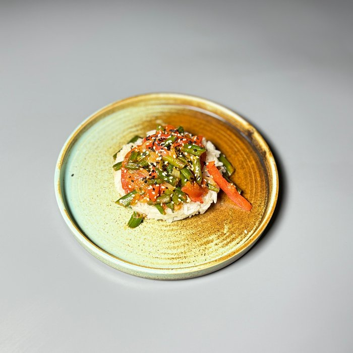 Лобио из стручковой фасоли с рисом