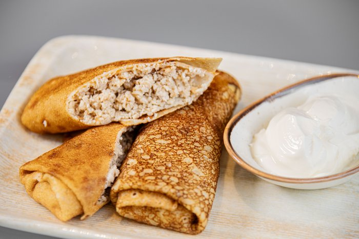 Блины с мясом