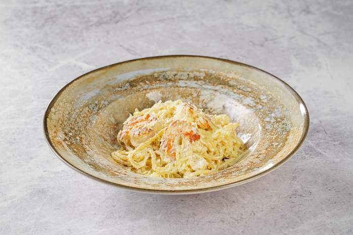 Паста с креветками