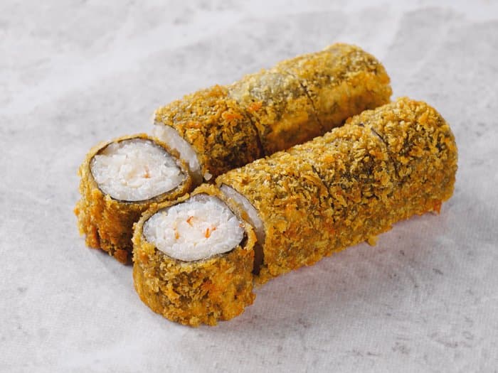 Жареный с креветкой