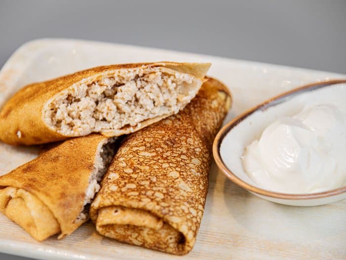 Блины с мясом