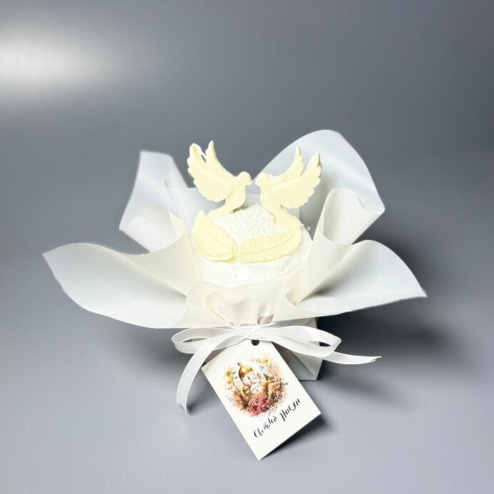 Творожный кулич с голубями