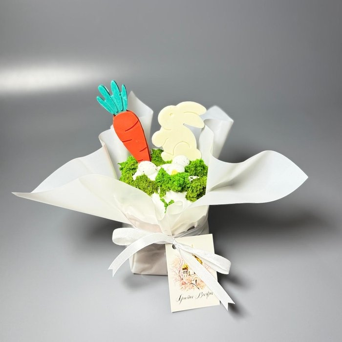 Творожный кулич с зайчиком